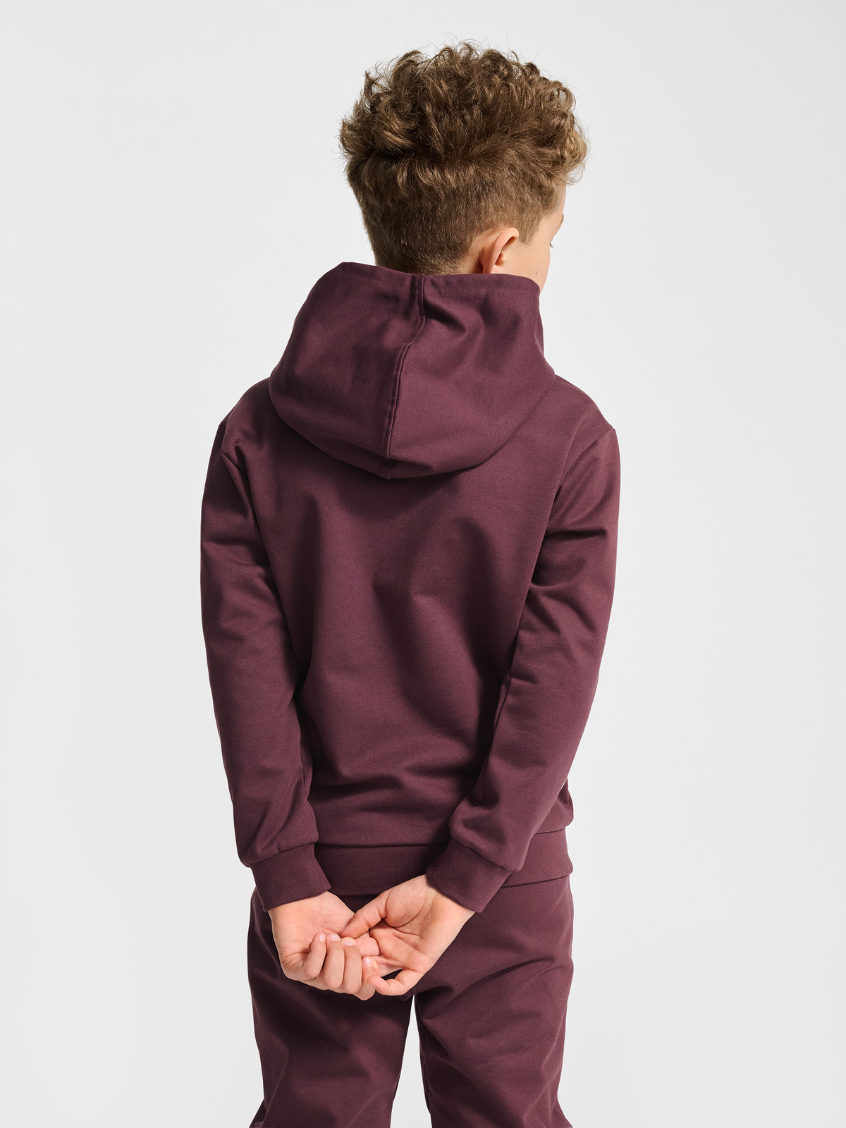 hummel Jr Logo Hoodie Vineyard Wine