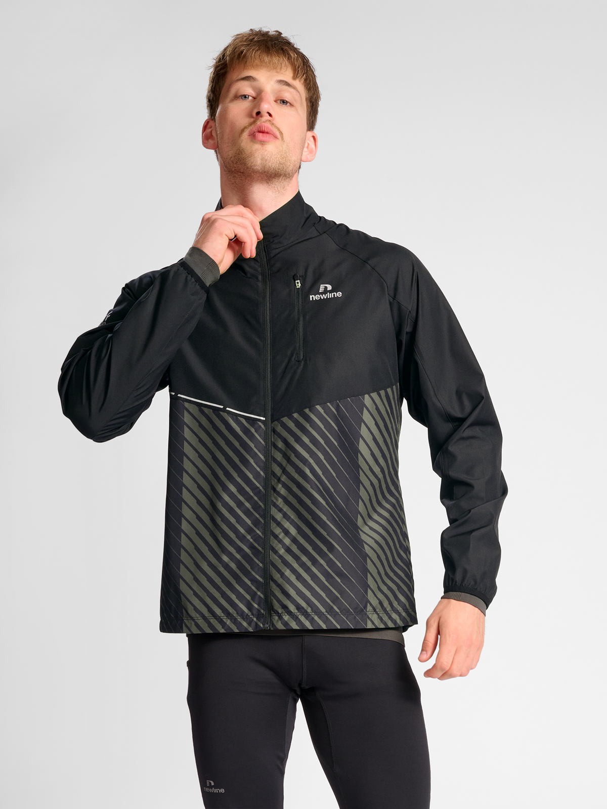 Newline Pace Jacket Black Beluga Aop