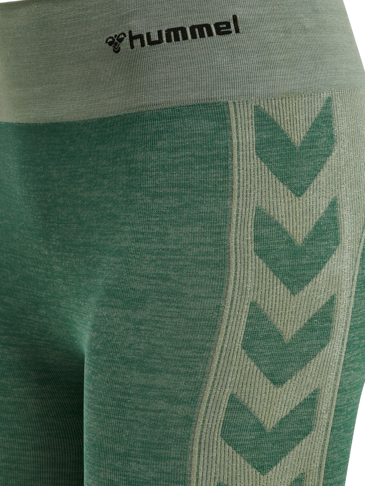 hummel Clea Seamless Mid Waist Tights Laurel Wreath/Lily Pad Melange