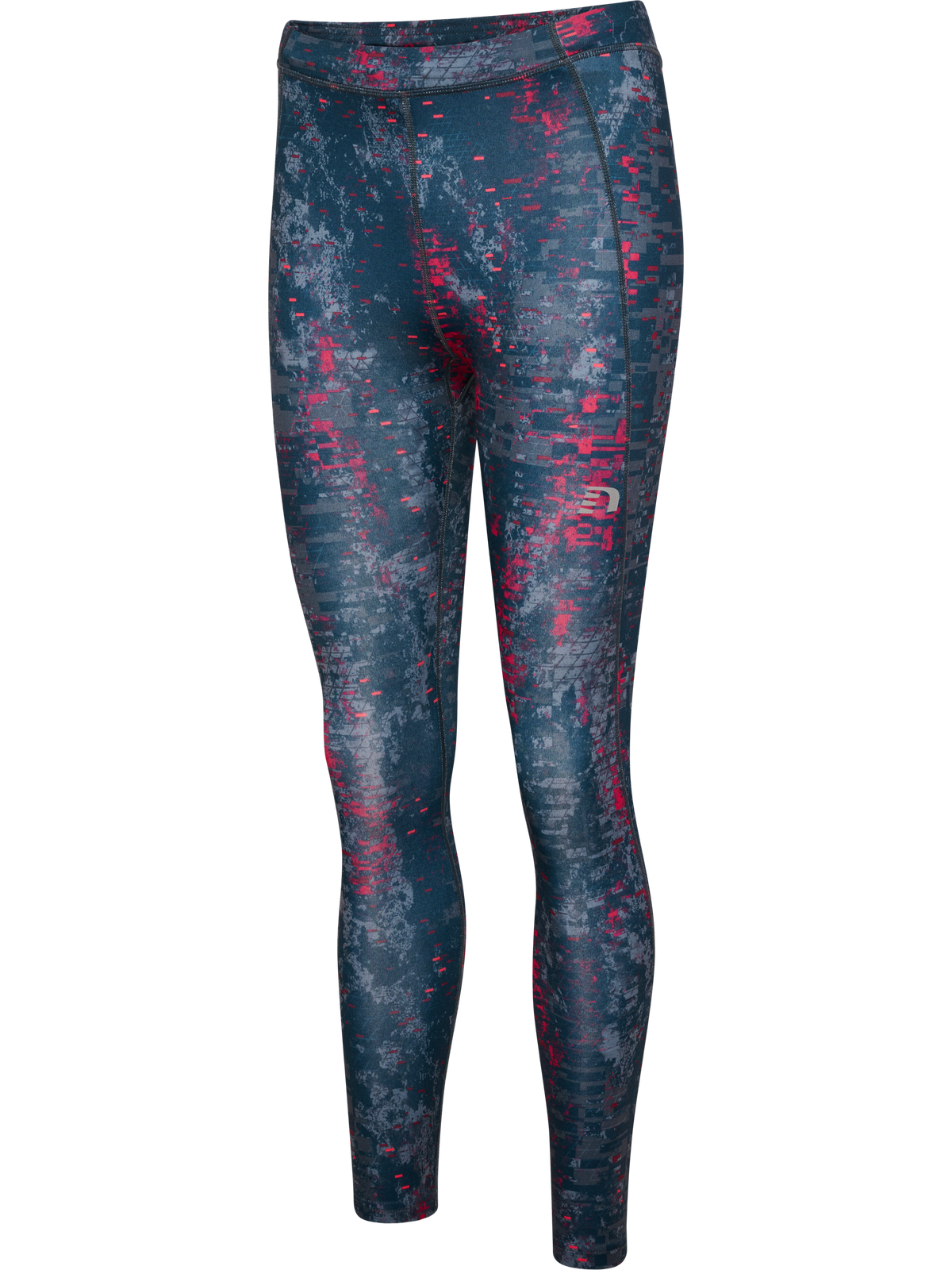 Newline Black Printed Warm Tights Printed
