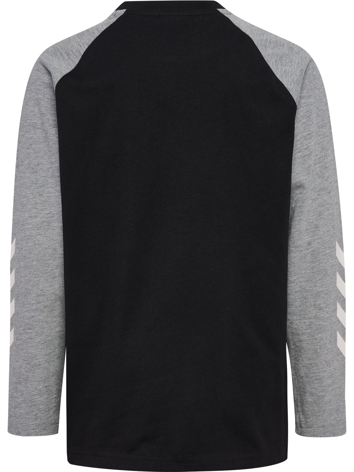 hummel Jr Logo T-shirt L/S Black/Grey Melange