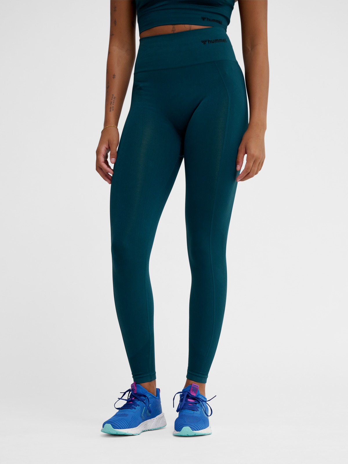 hummel Tif Seamless High Waist Tights Dark Sea