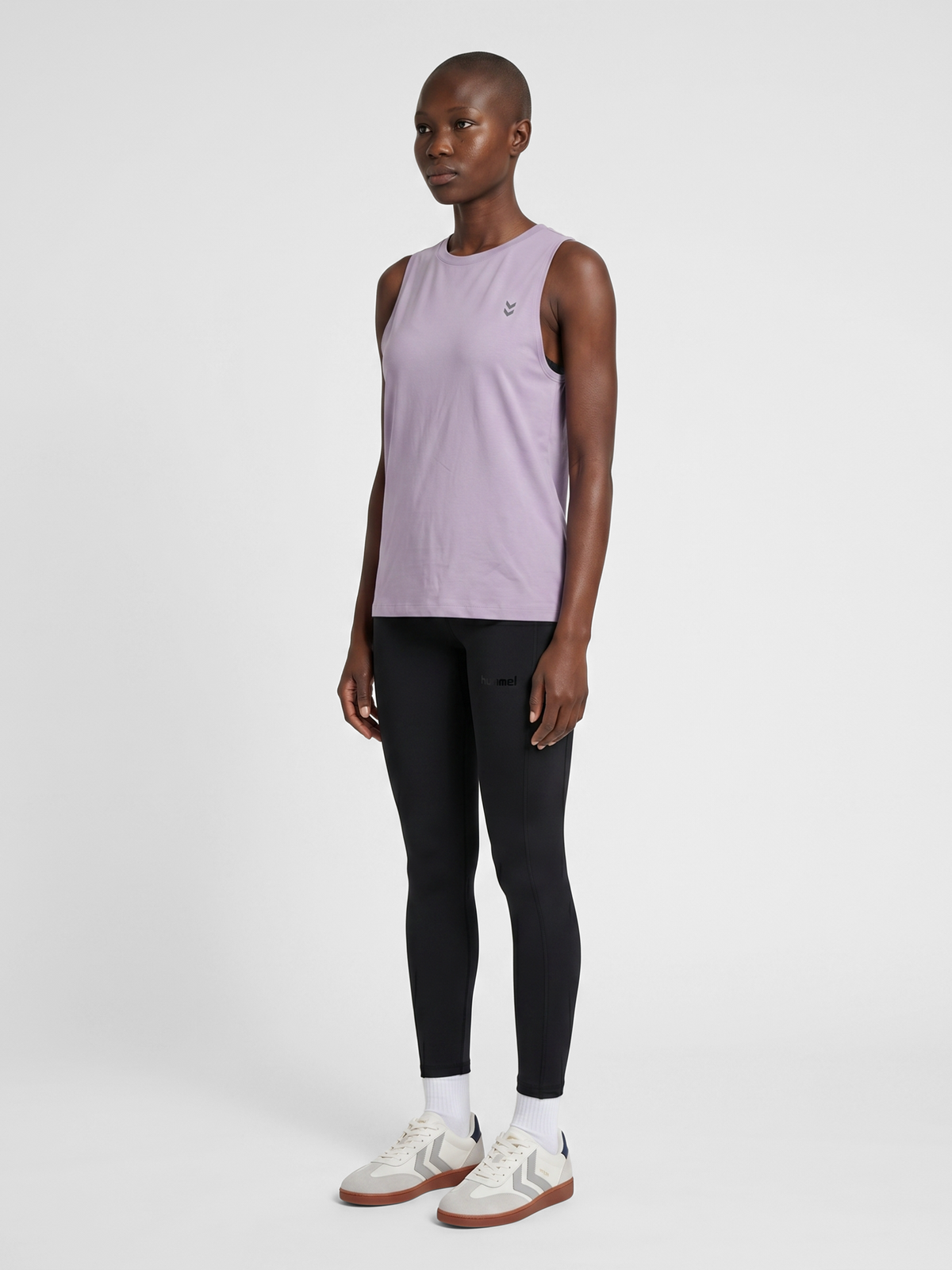 hummel Soft Open Back W Top Gray Ridge