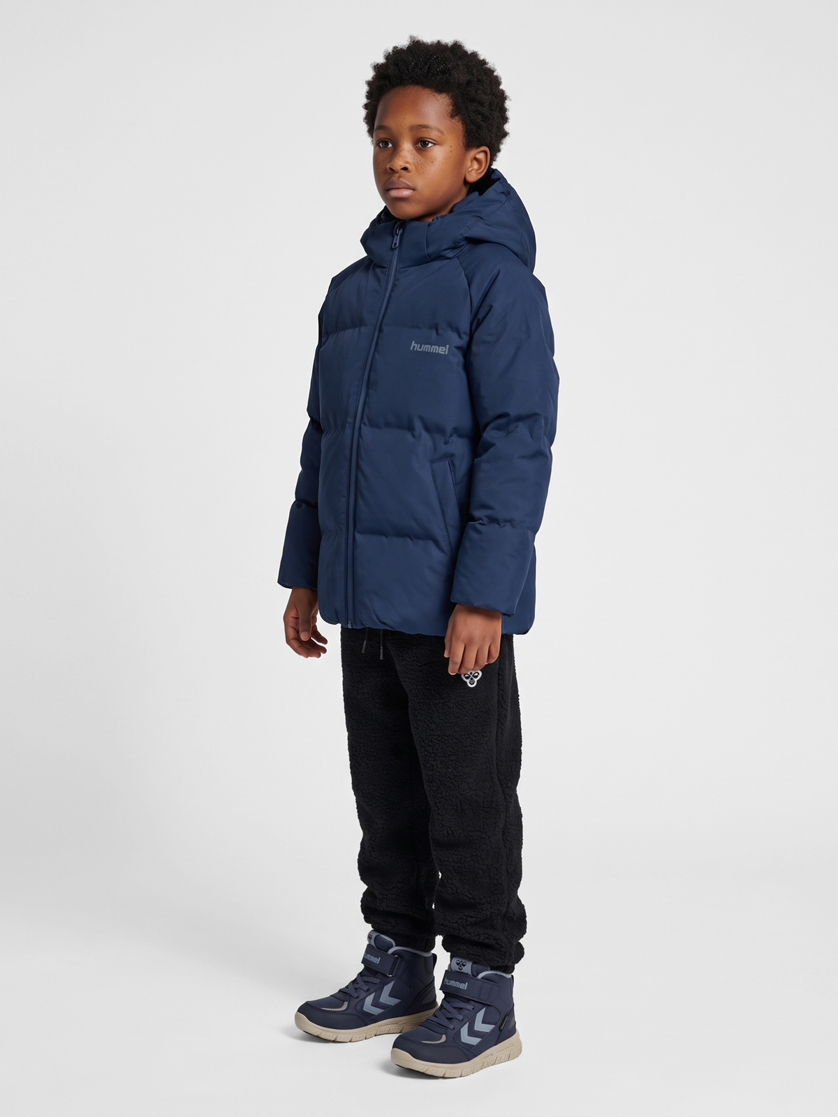 hummel Jr All Weather Puffer Jacket Wr Dress Blues
