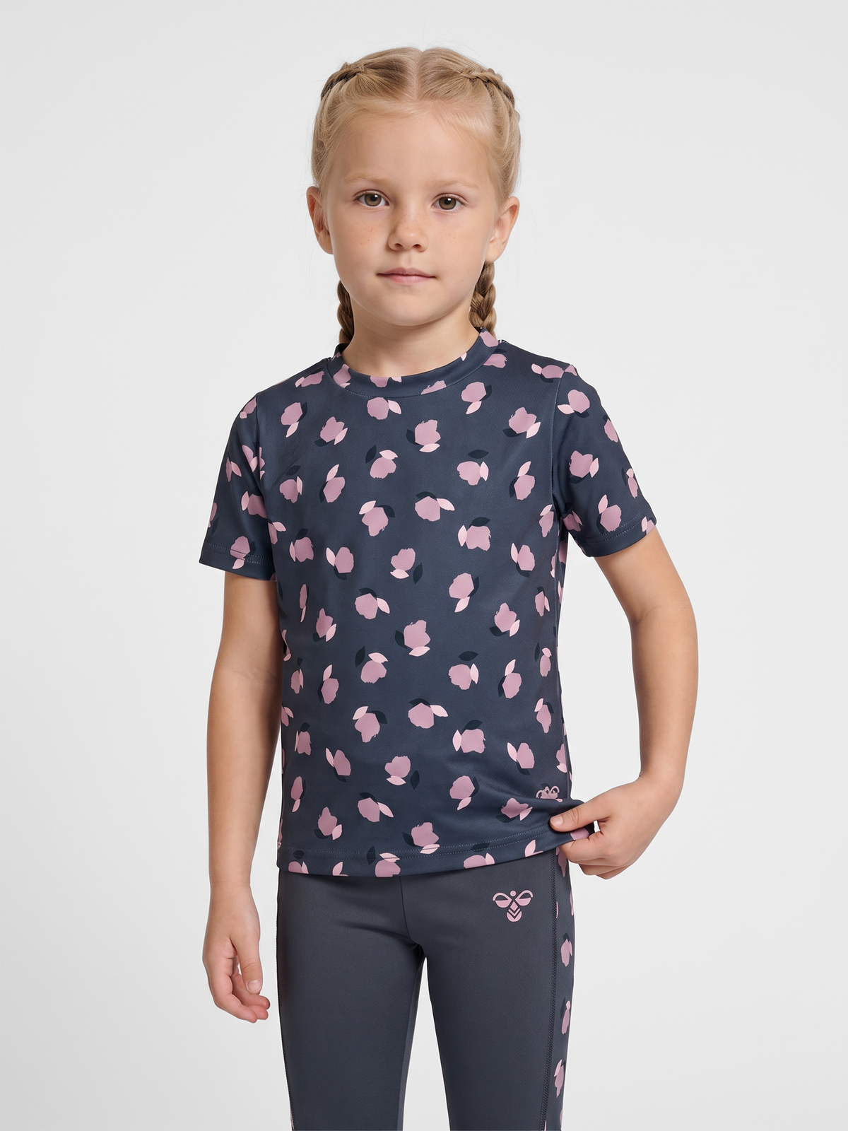 hummel Jr Fitted Aop Gym T-shirt S/S Ombre Blue