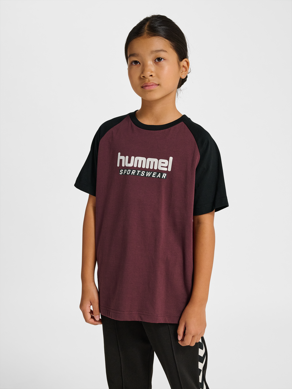 hummel Jr Logo T-shirt S/S Vineyard Wine