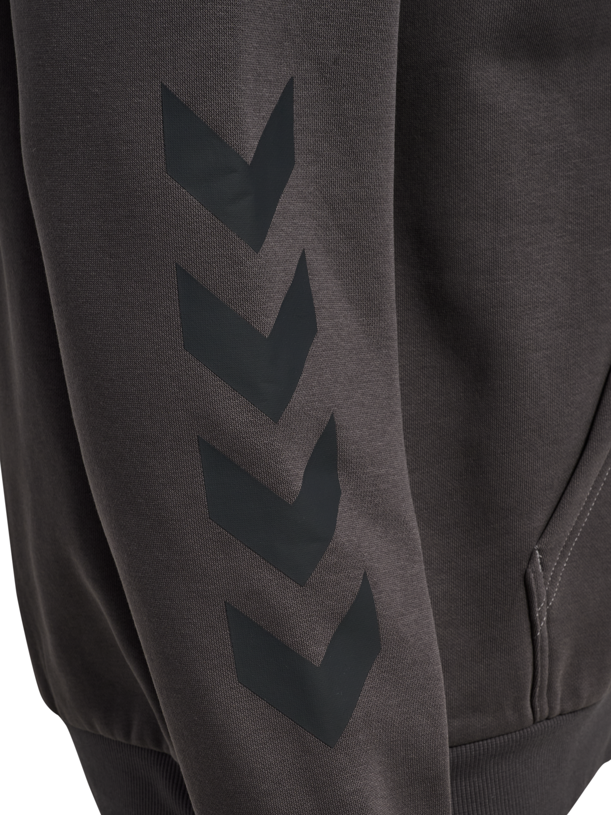 hummel Keeper Chevron Zip Hoodie Shale