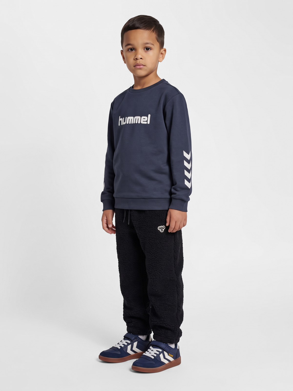 hummel Jr Reg Logo Sweatshirt Ombre Blue