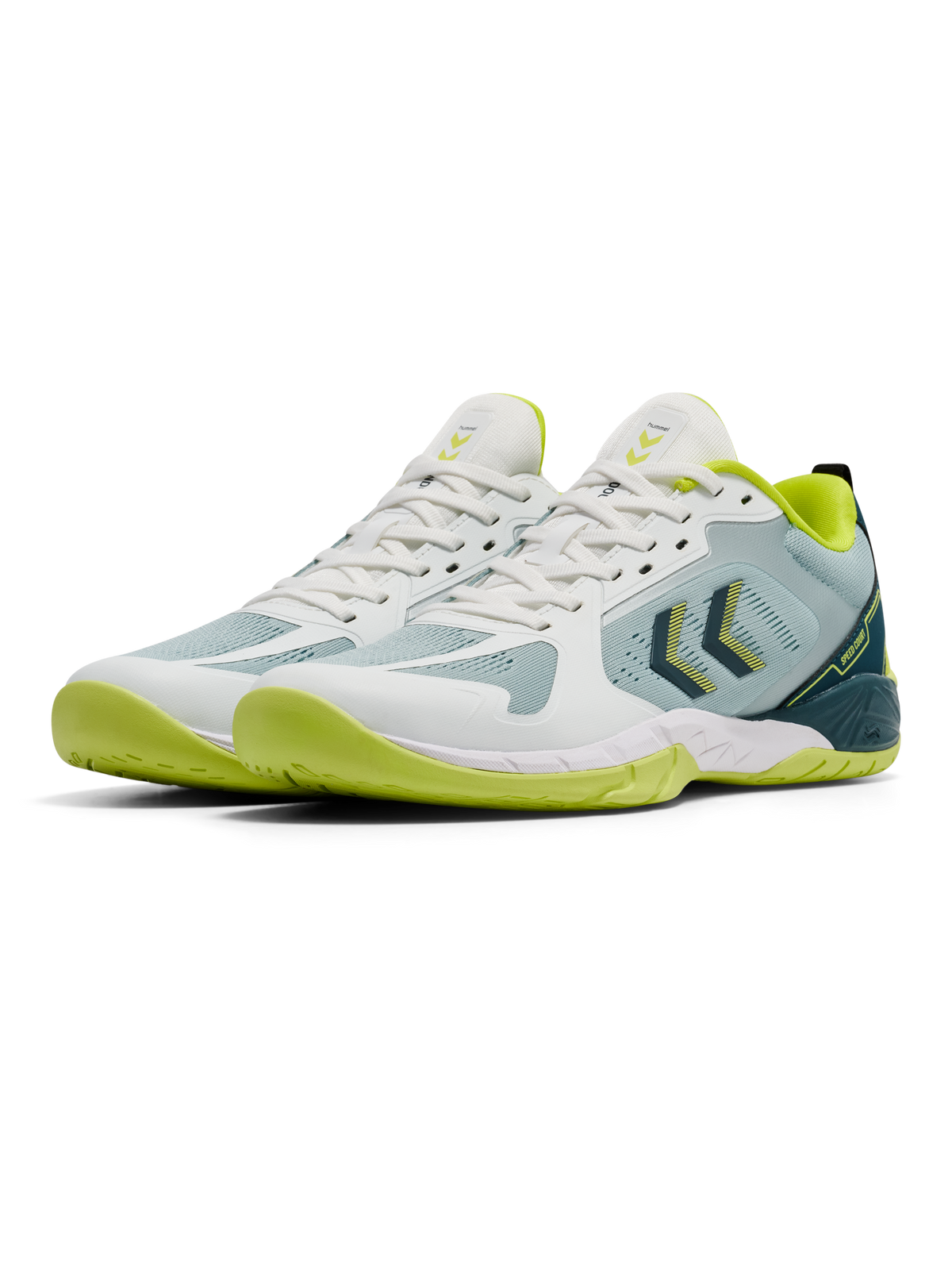 hummel Speed Court White/Green/Yellow