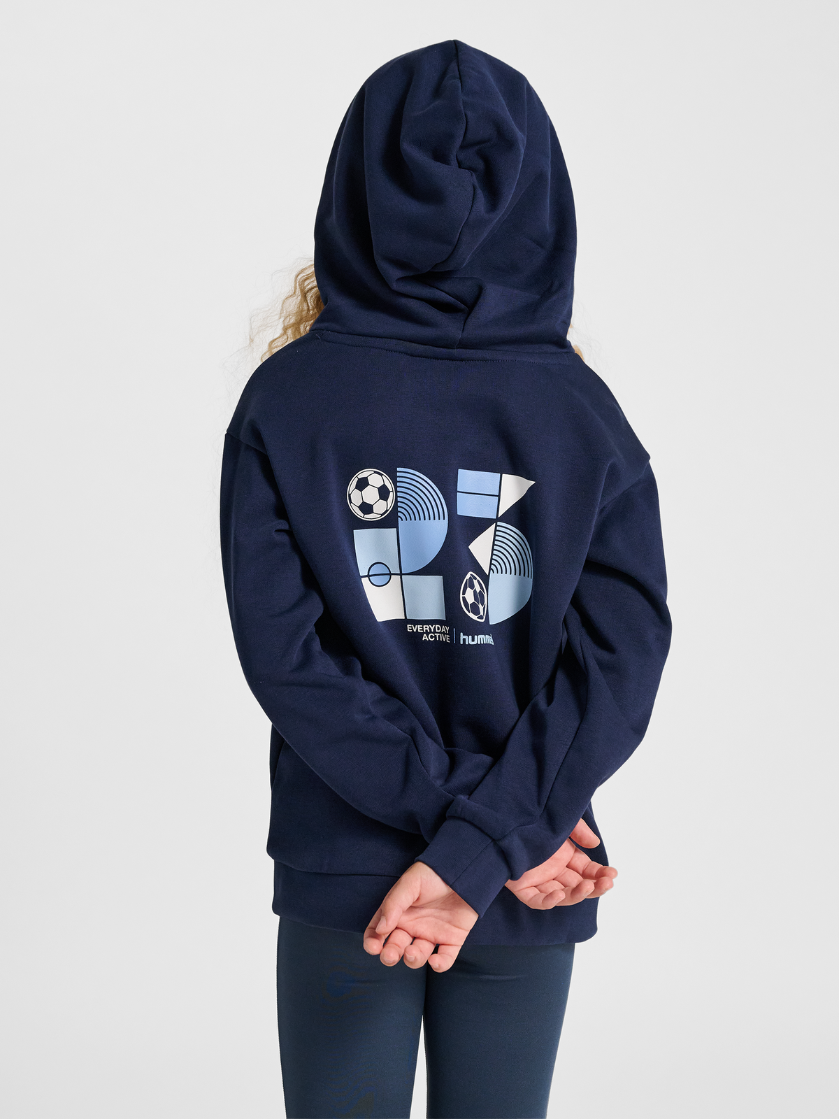 hummel Jr Graphic Hoodie Dress Blues