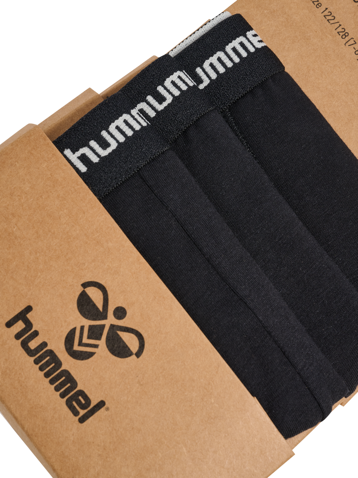 hummel Jr Nalle Boxers 3 Pack Black