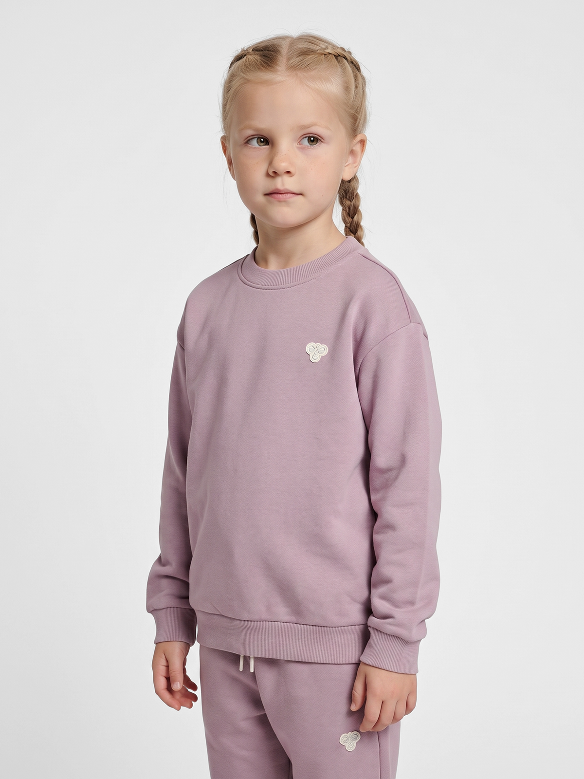 hummel Jr Loose Crewneck Bee Sea Fog