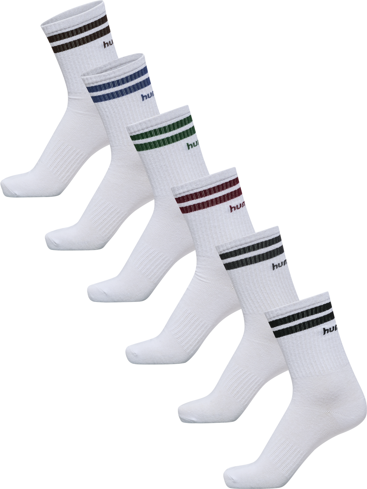 hummel Crew Retro 6-PACK Socks Multi Colour