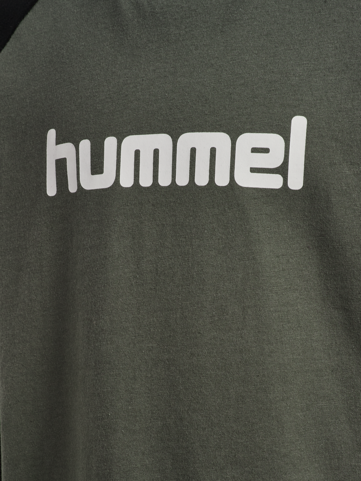 hummel Jr Logo T-shirt L/S Castor Gray