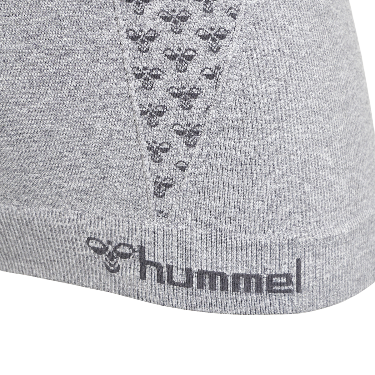 hummel Ci Junior Seamless Top Grey Melange