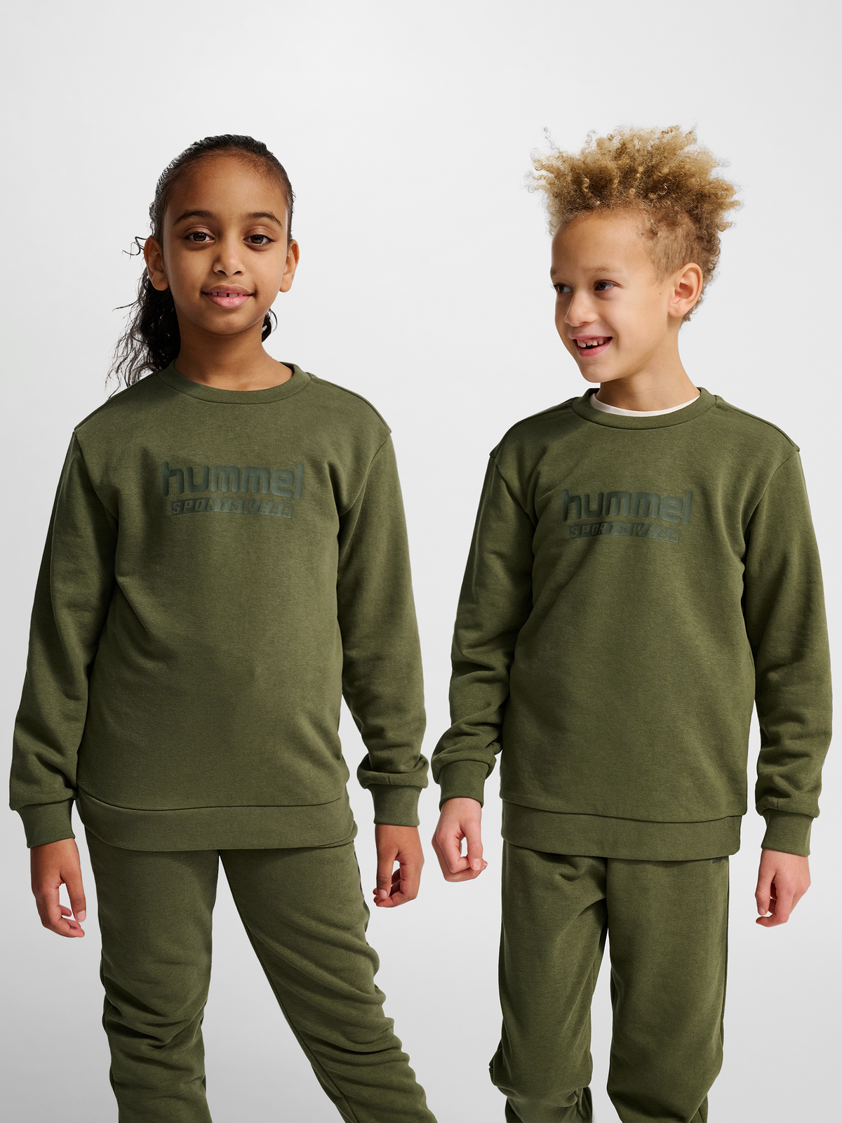hummel Jr Base Sweatshirt Winter Moss