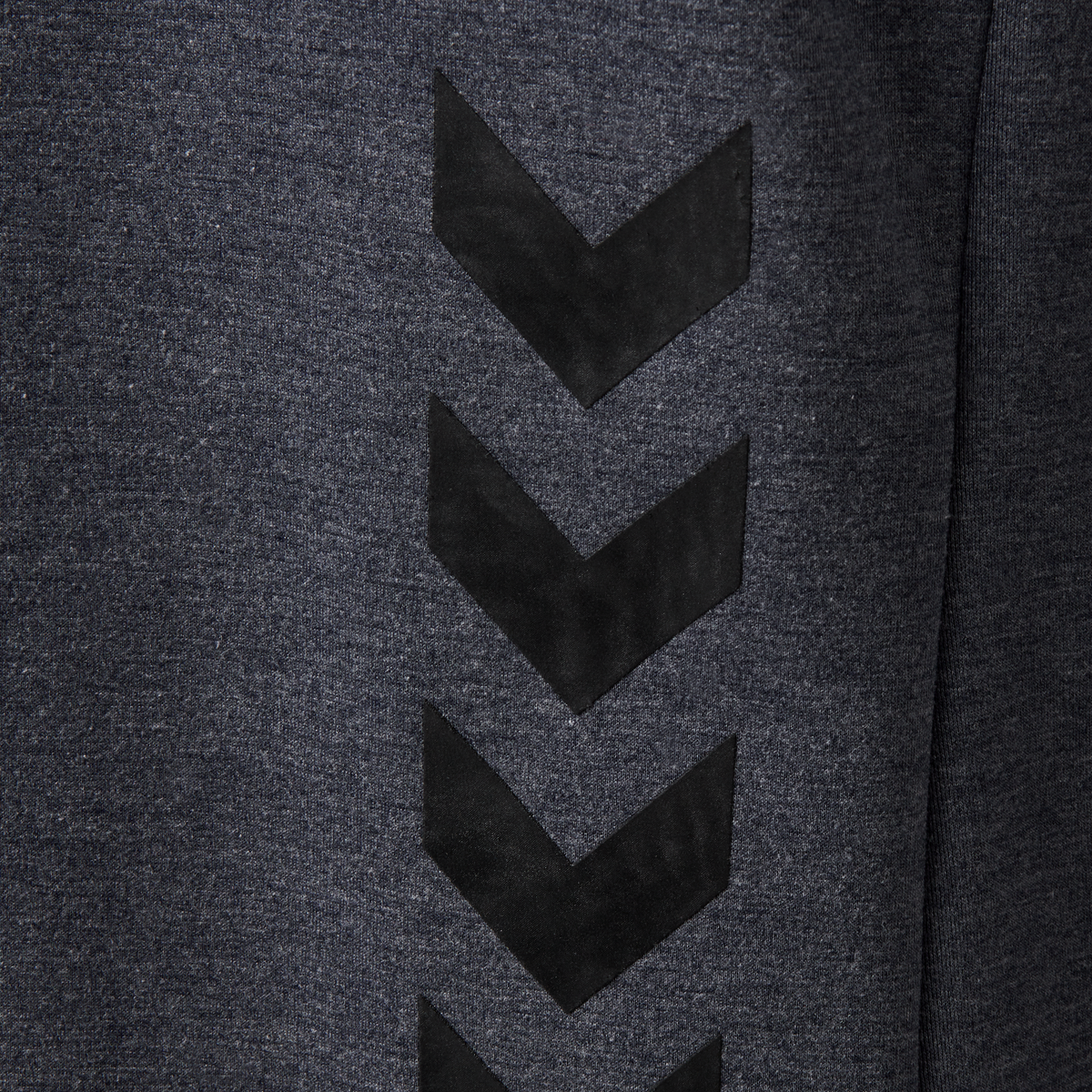 hummel Tropper Zip Hoodie Black Iris Melange