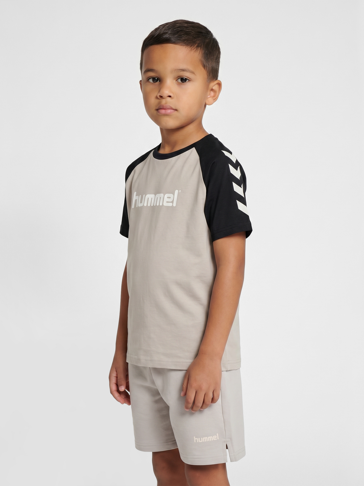 hummel Jr Logo T-shirt S/S Rock Ridge