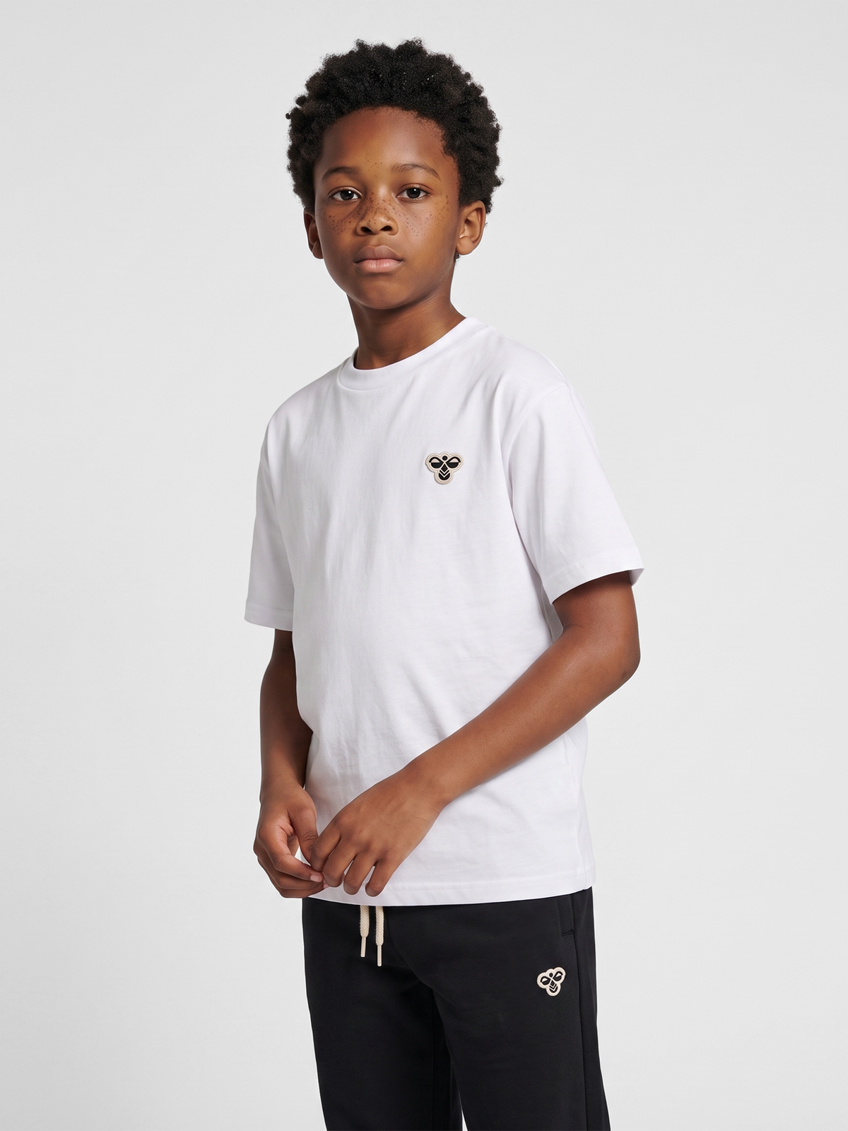 hummel Jr Loose T-shirt S/S Bee Bright White