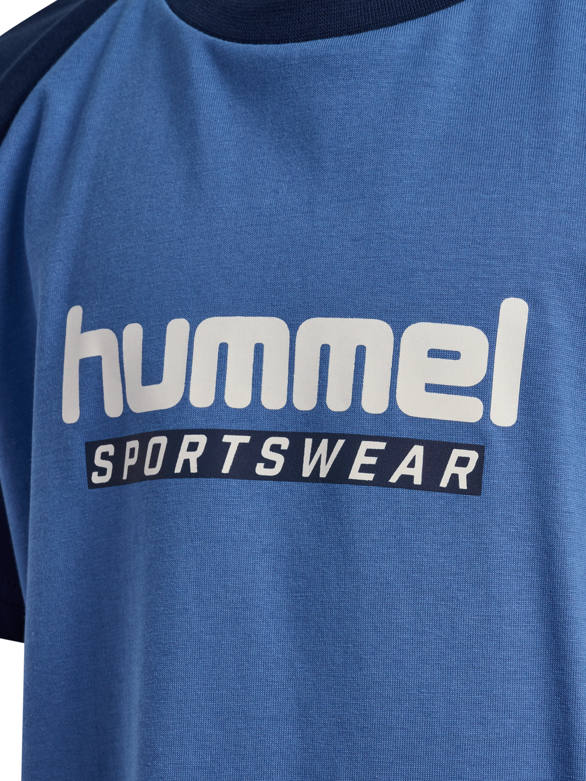 hummel Jr Logo T-shirt S/S Dutch Blue