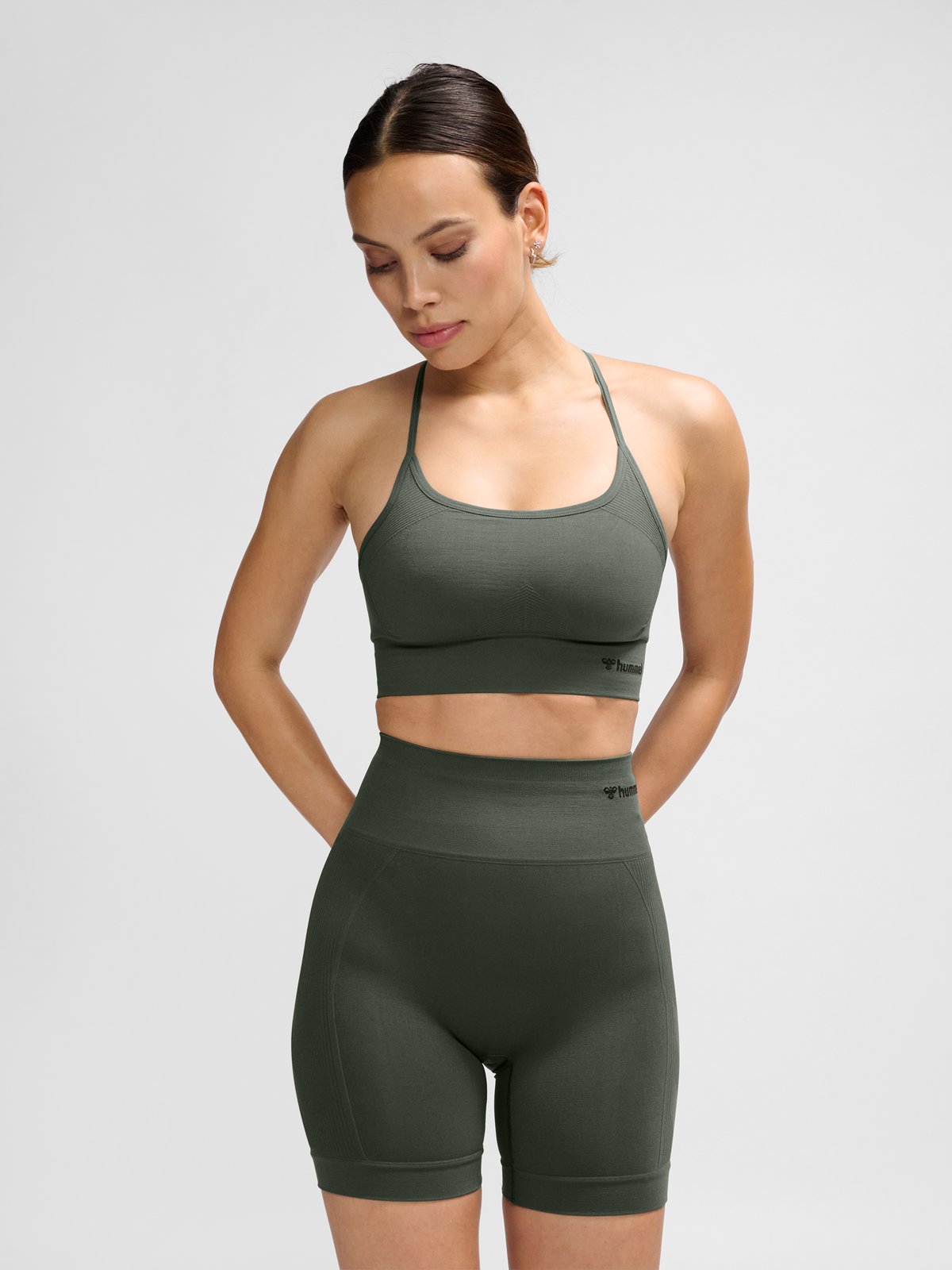 hummel Tiffy Seamless Sports Top Climbing Ivy