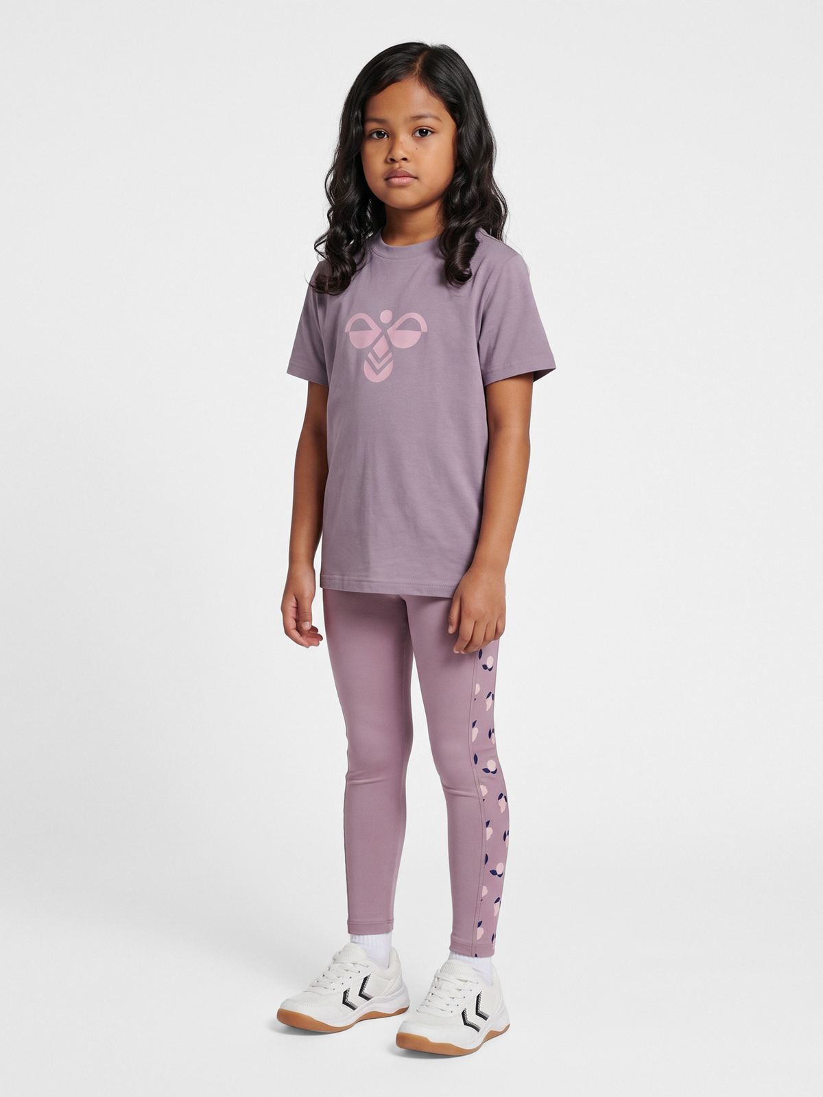 hummel Jr Aop Gym Tights Sea Fog