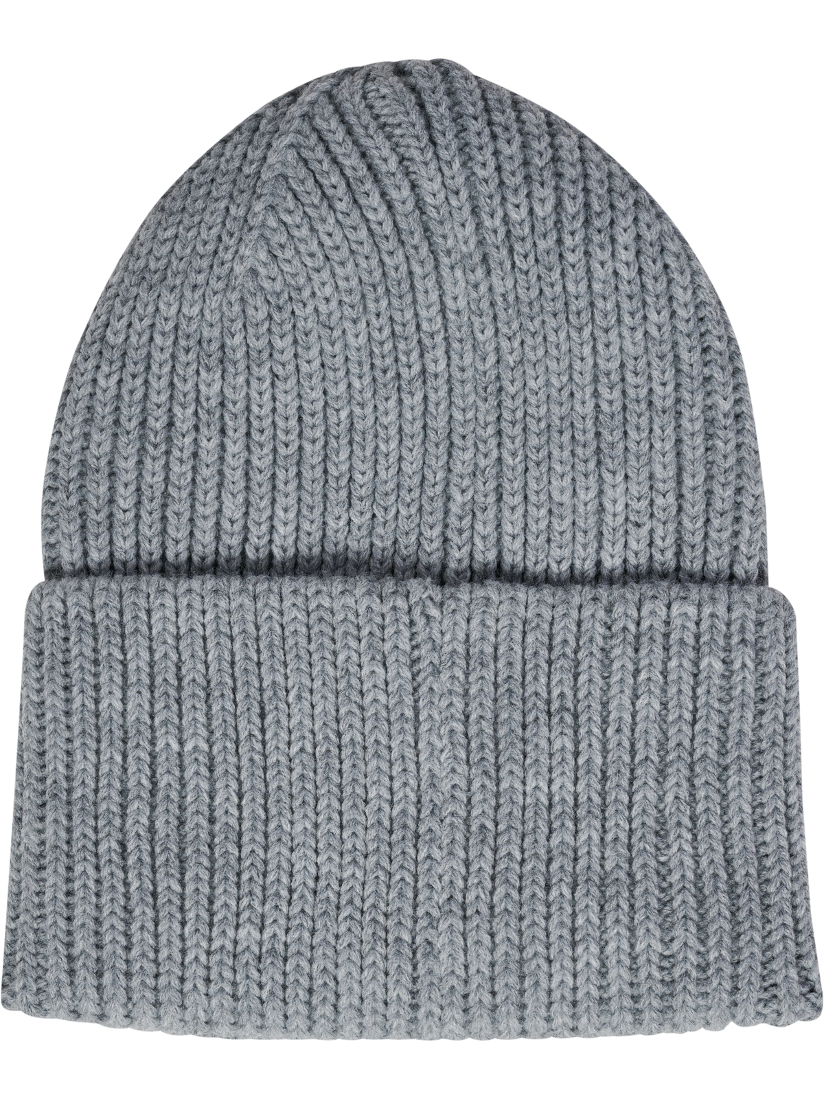 hummel Jr Heavy Rib Knit Beanie Grey Melange