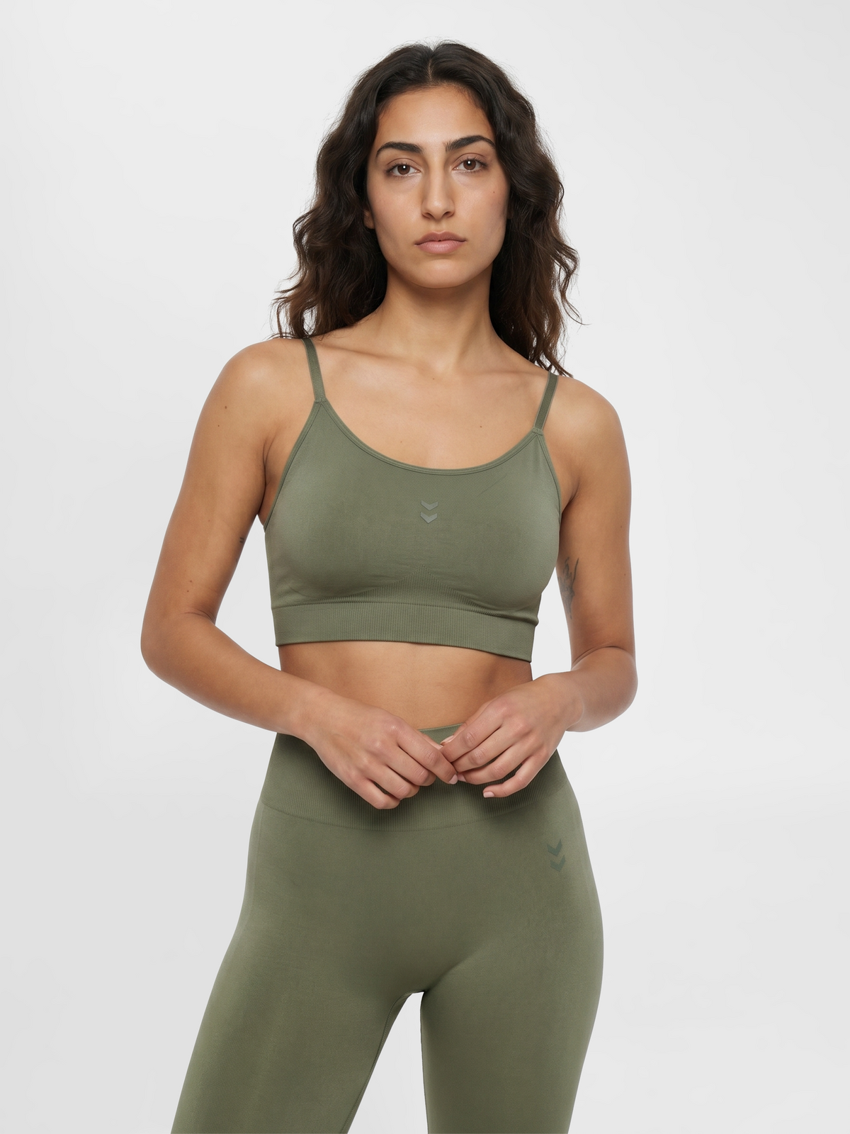 hummel Flow Padded Bra Deep Lichen Green