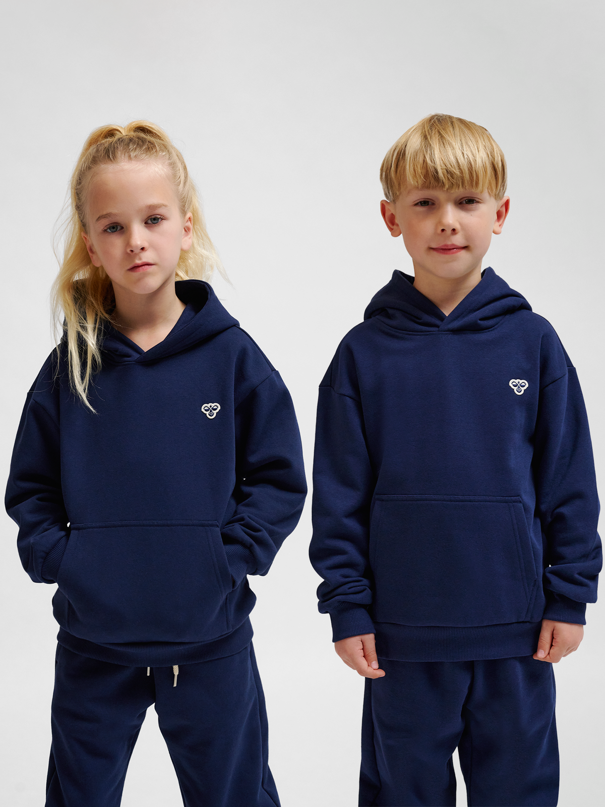 hummel Jr Loose Hoodie Bee Dress Blues