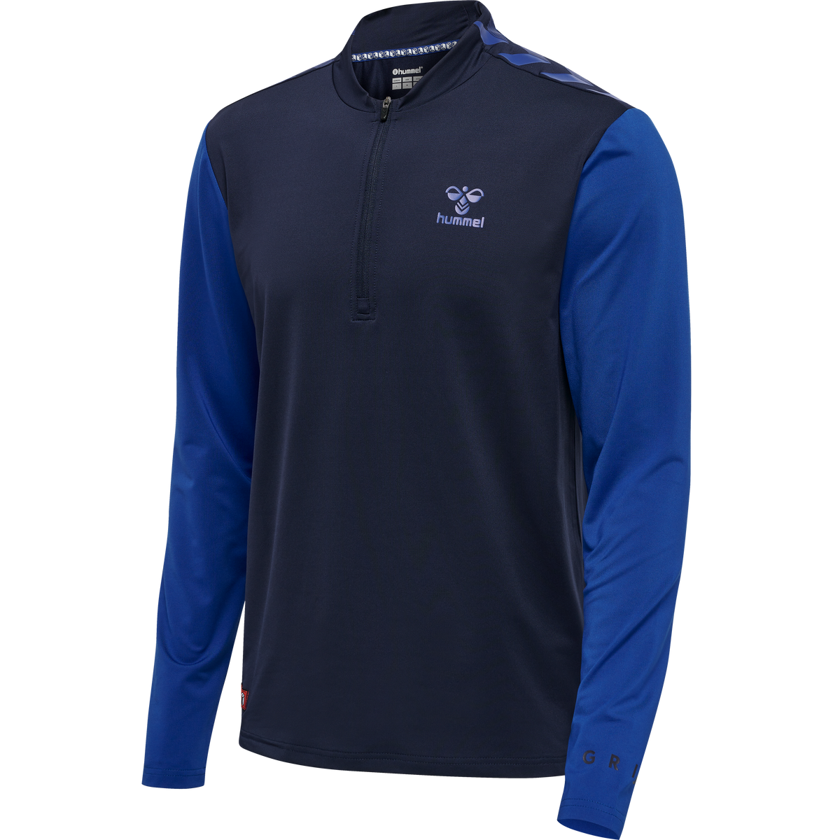 hummel Pro Grid Half Zip Training L/S Maritime Blue/Surf The Web