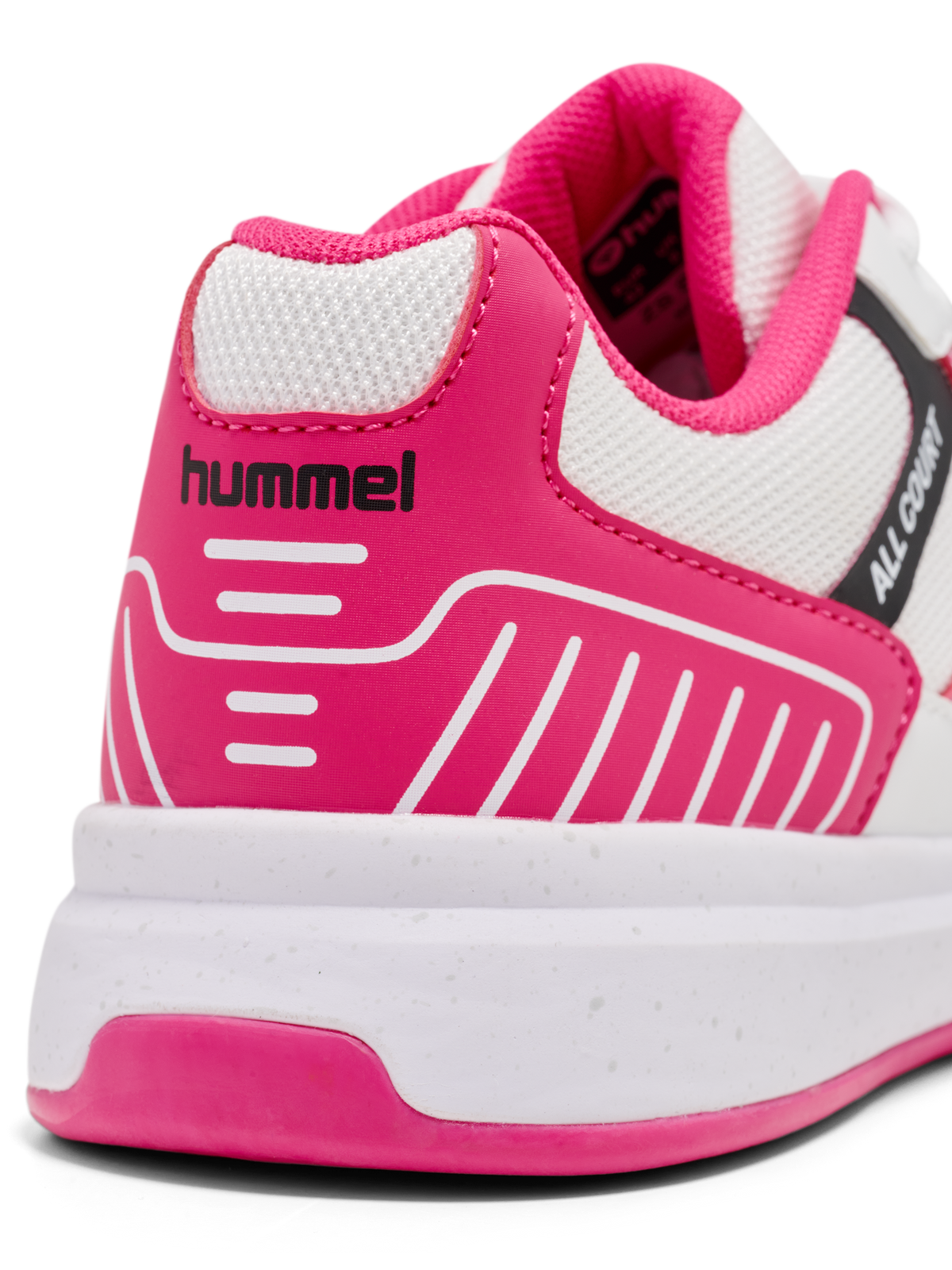 hummel All Court Bright White/Raspberry Sorbet