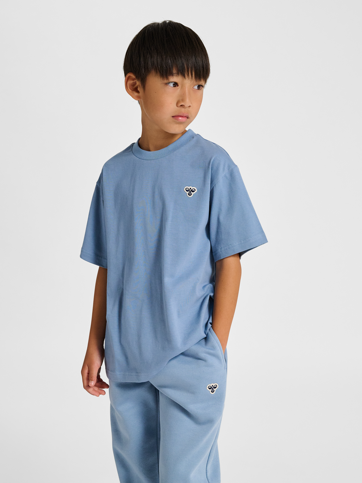 hummel Jr Loose T-shirt S/S Bee Faded Denim