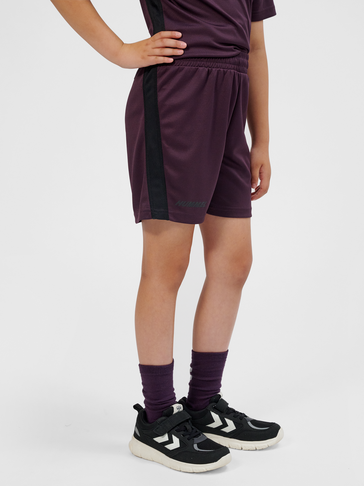 hummel Multi Pl Shorts Kids Plum Perfect