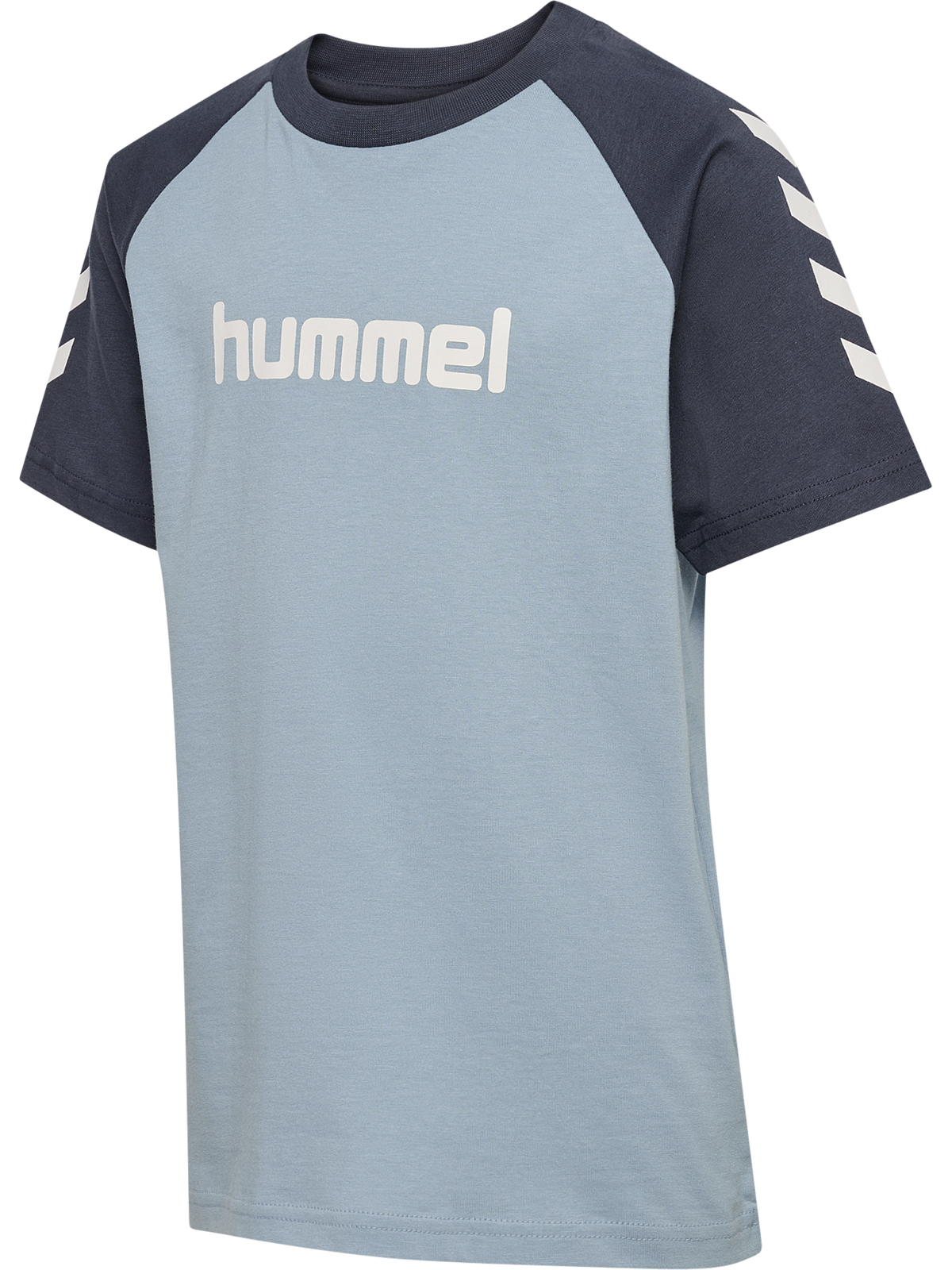 hummel Jr Logo T-shirt S/S Dusty Blue