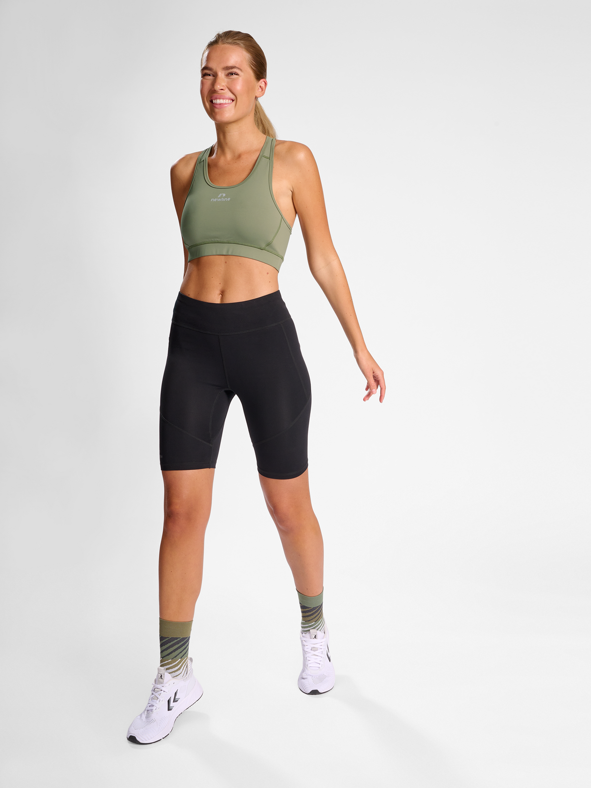 Newline Beat Bra Deep Lichen Green