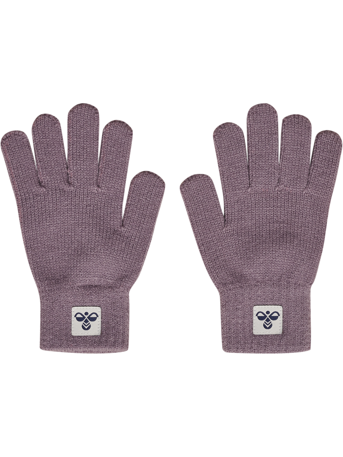 hummel Jr Knit Gloves 2-PACK Gray Ridge