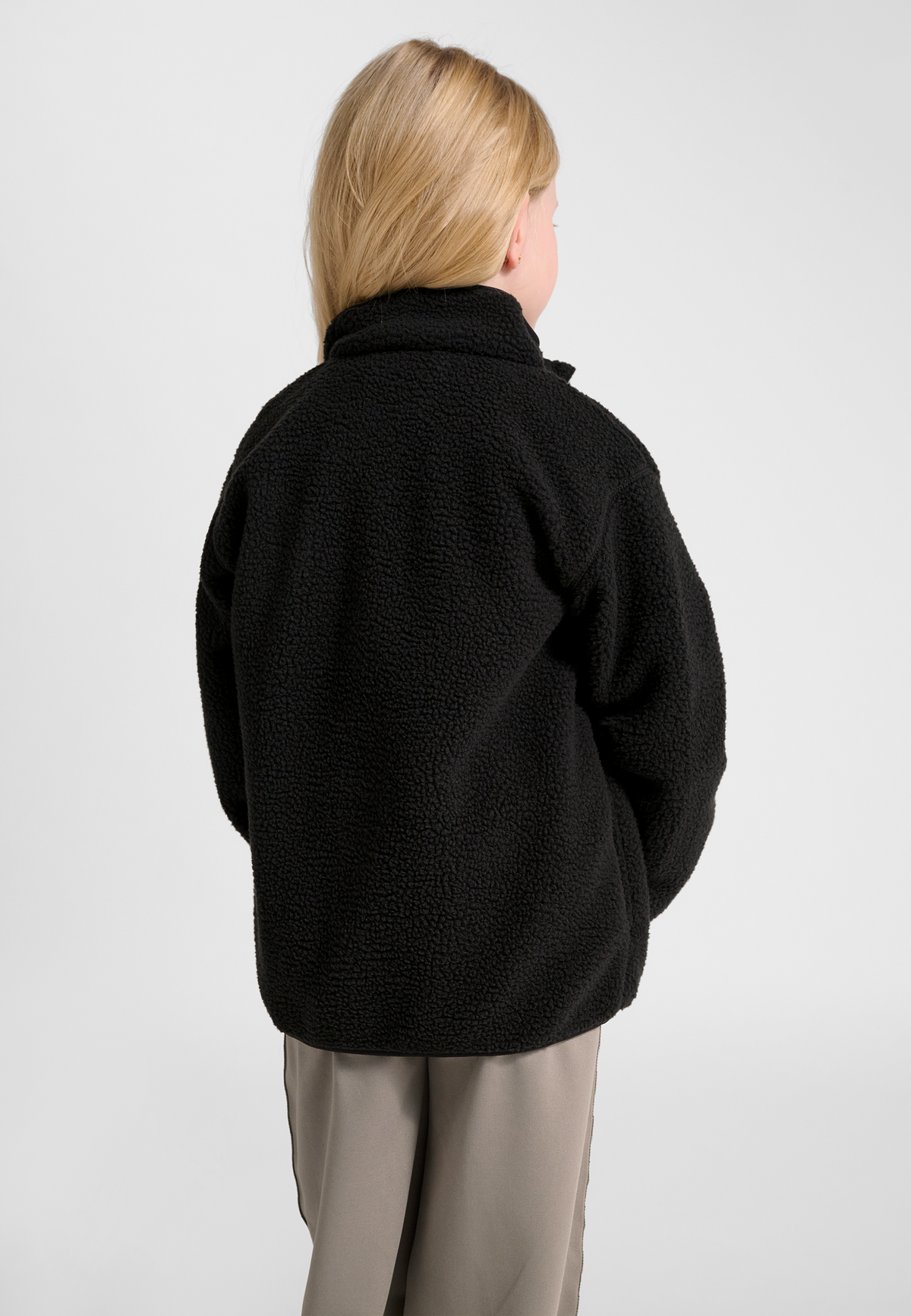 hummel Jr Atlas Fleece Zip Jacket Black