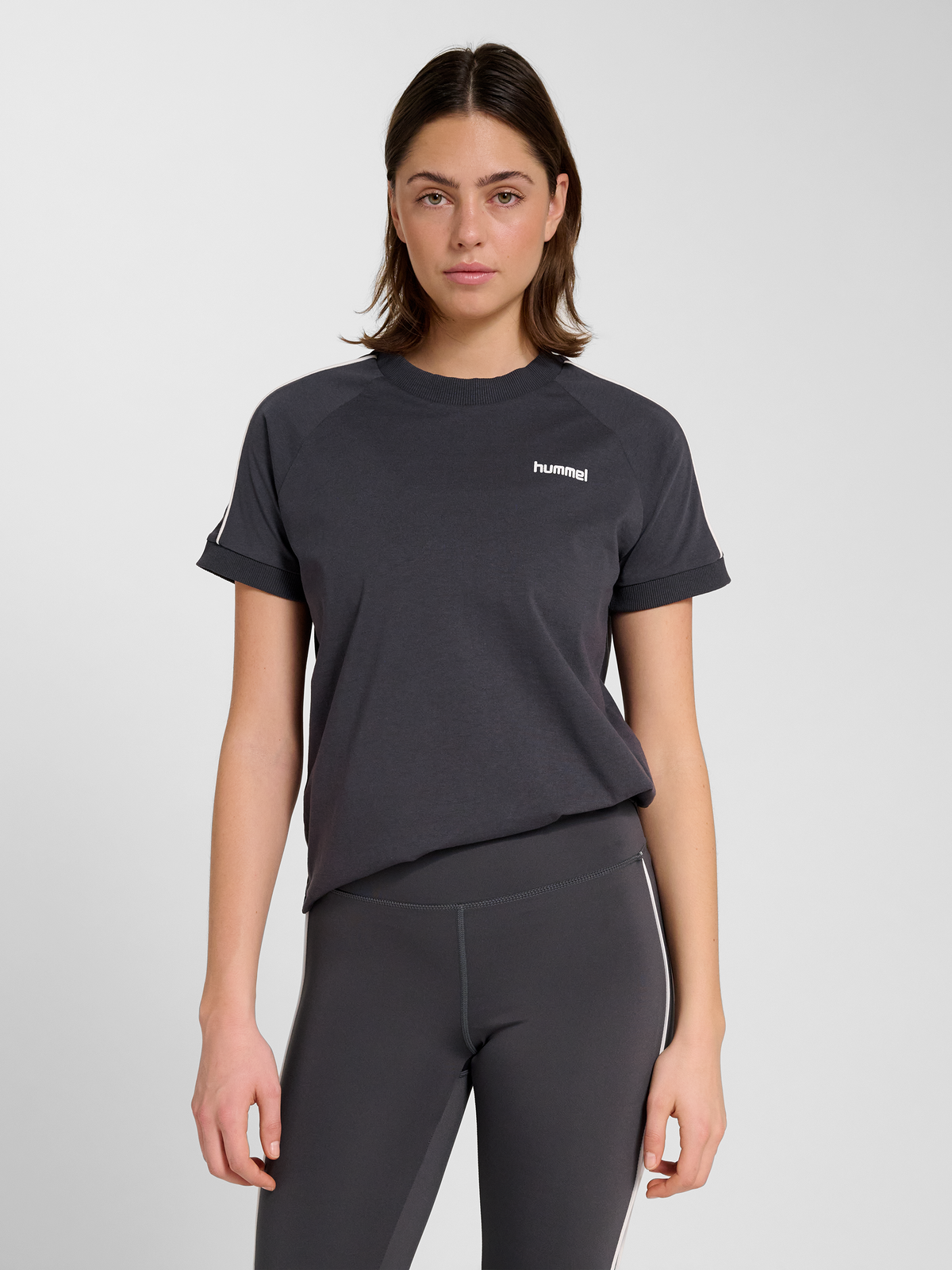 hummel Pulse Piping W T-shirt S/S Ebony