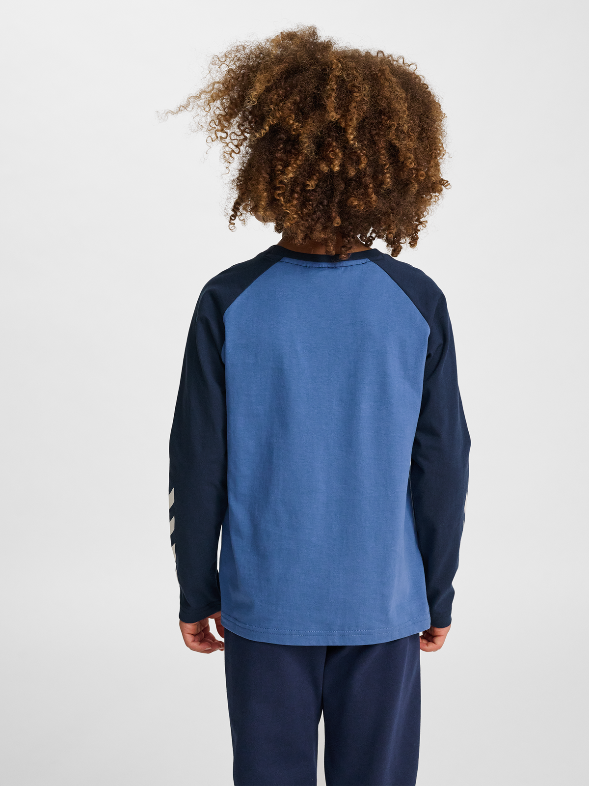 hummel Jr Logo T-shirt L/S Dutch Blue