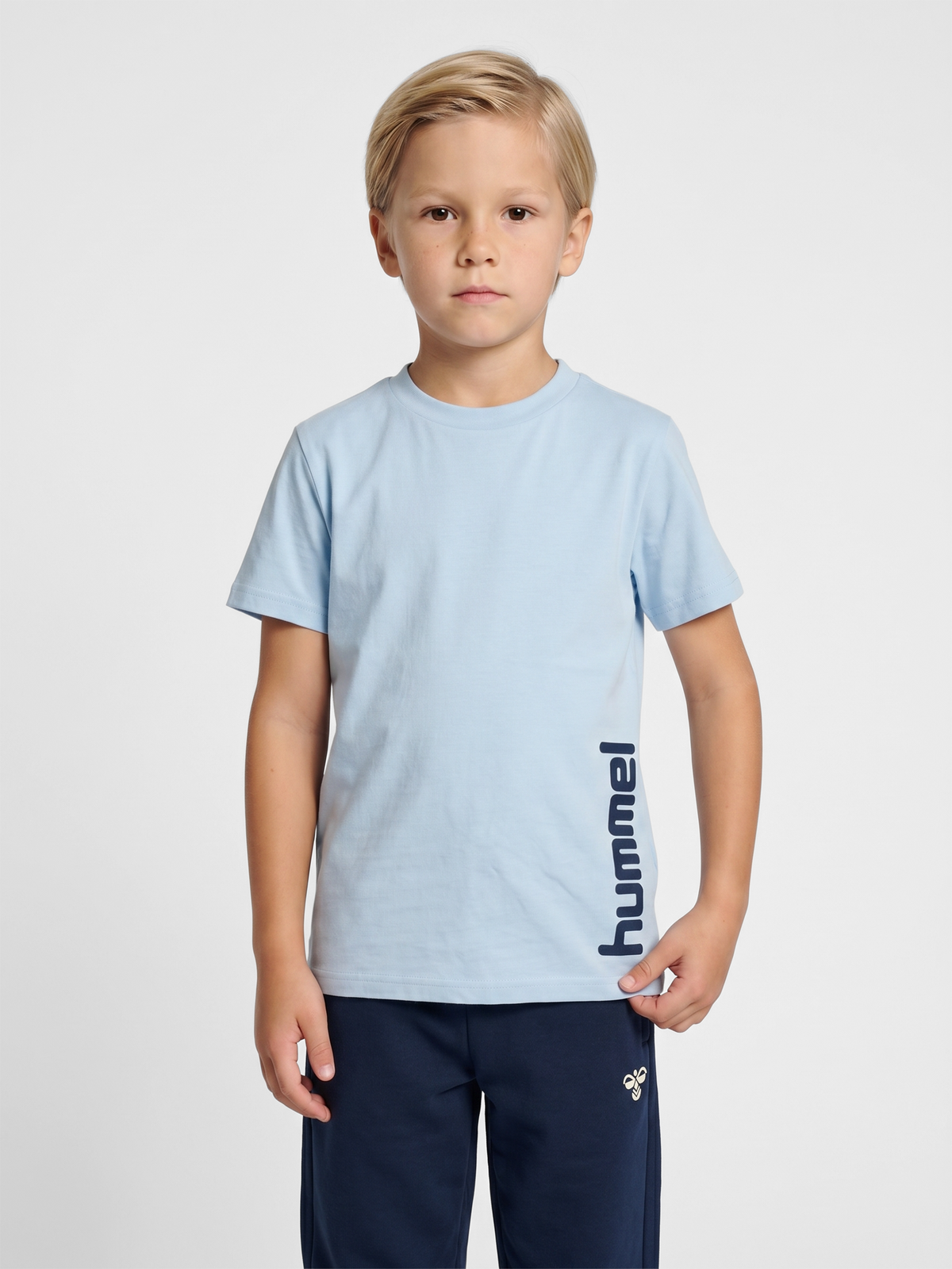 hummel Jr Reg Graphic T-shirt S/S Skyway/Dress Blue