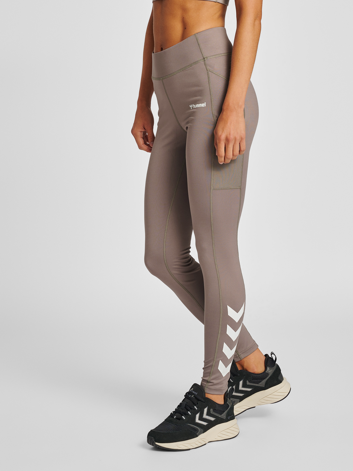 hummel Mt Chipo Mid Waist Tights Driftwood