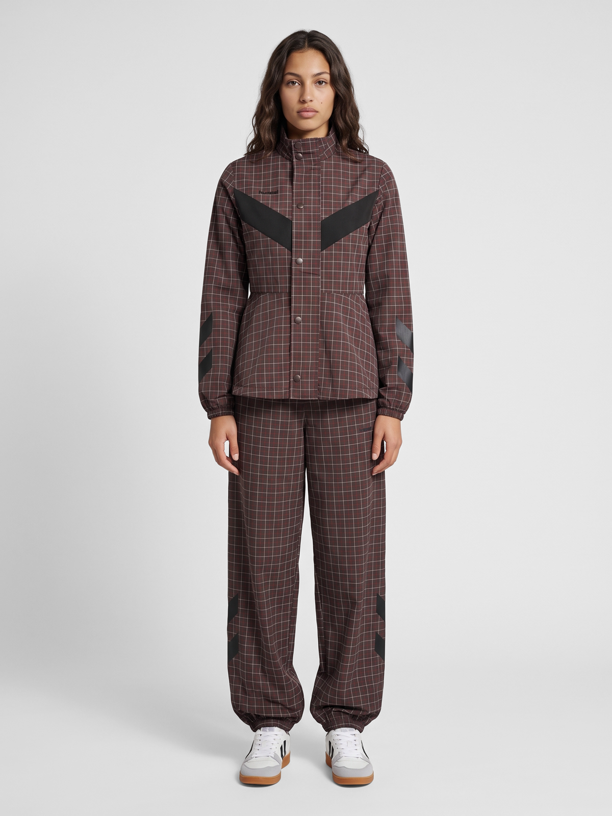 hummel I-D Funnel Neck Check Jacket Checkers