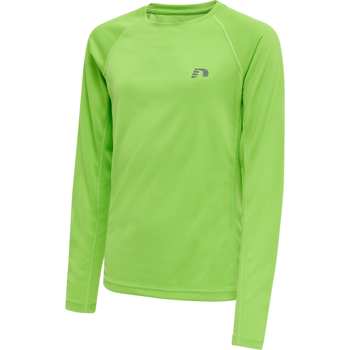 Newline Kids Core Running T-shirt L/S Green Flash