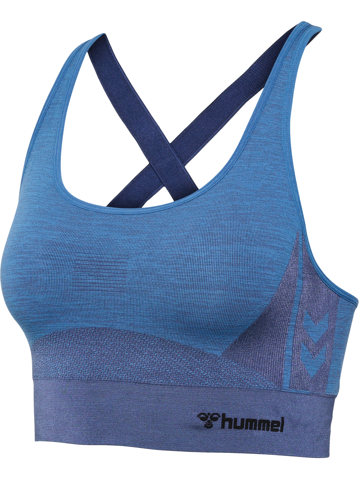 hummel Clea Seamless Sports Top Riviera/Insignia Blue Melange