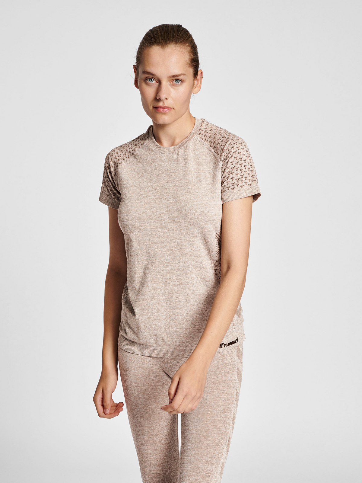 hummel Ci Seamless T-shirt Driftwood Melange