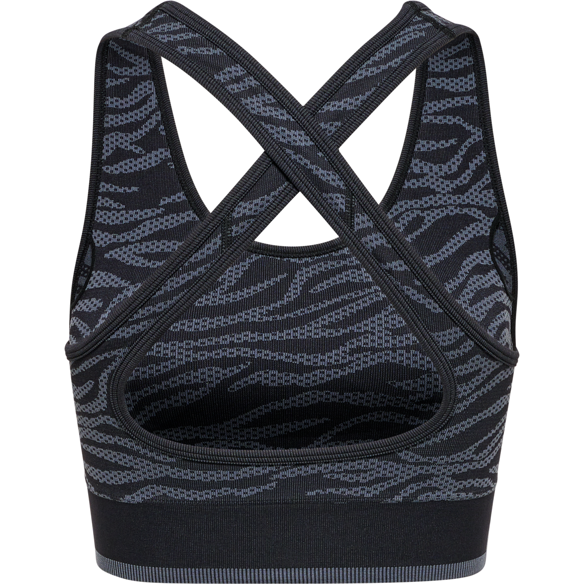 hummel Mt Saga Seamless Sports Top Black/Asphalt Melange