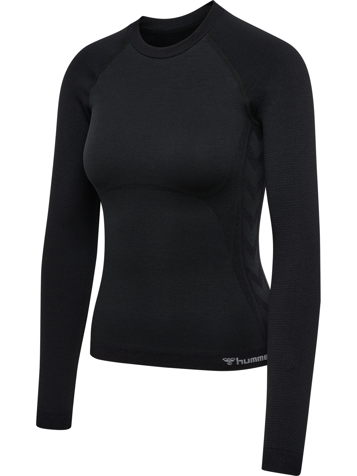 hummel Clea Seamless Tight T-shirt L/S Black Melange