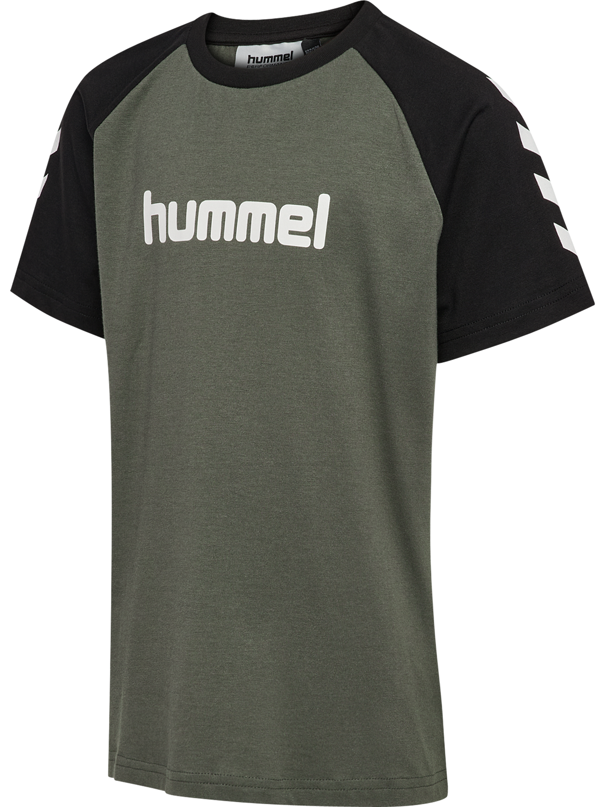 hummel Jr Logo T-shirt S/S Castor Gray
