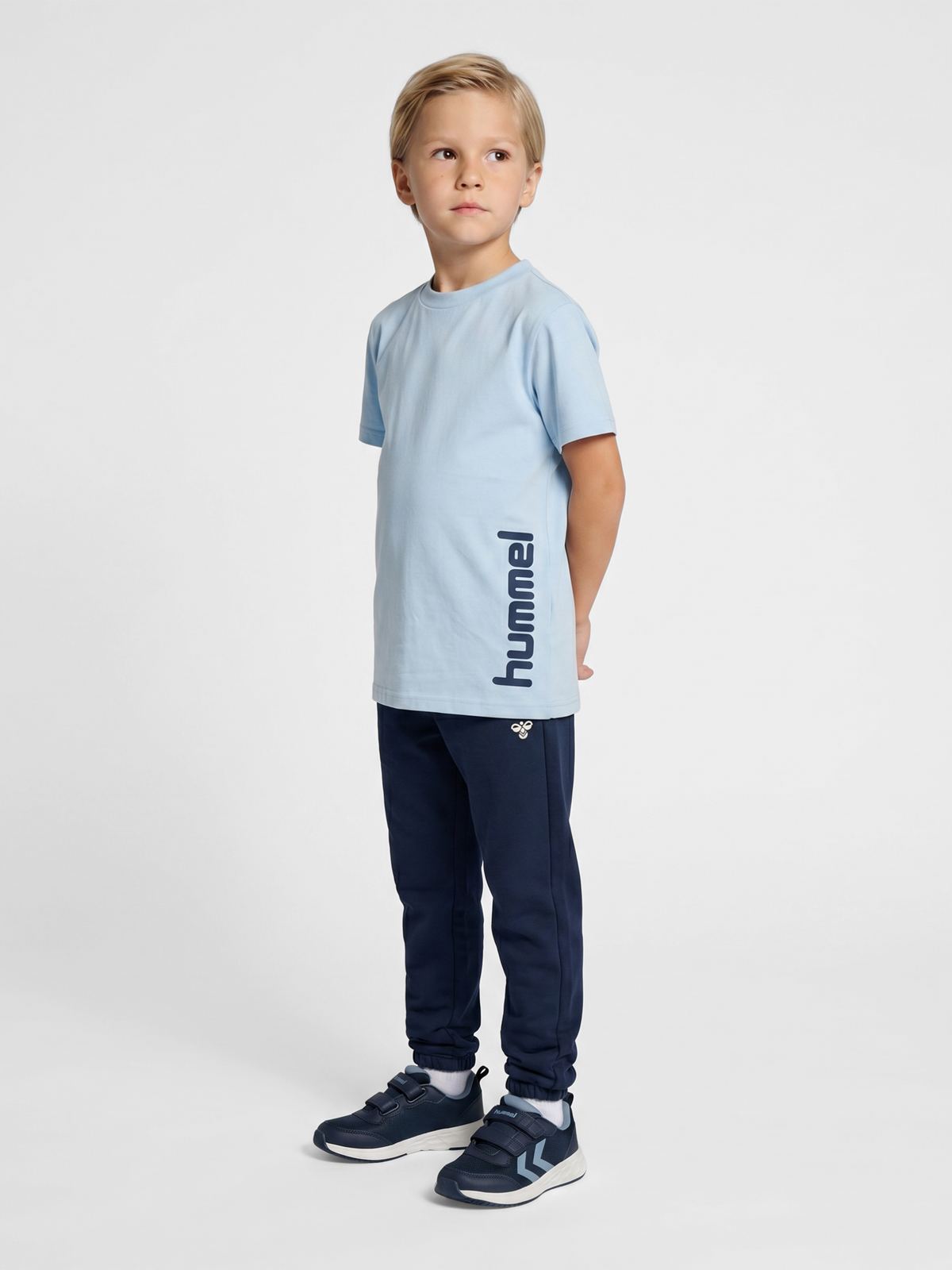 hummel Jr Reg Graphic T-shirt S/S Skyway/Dress Blue