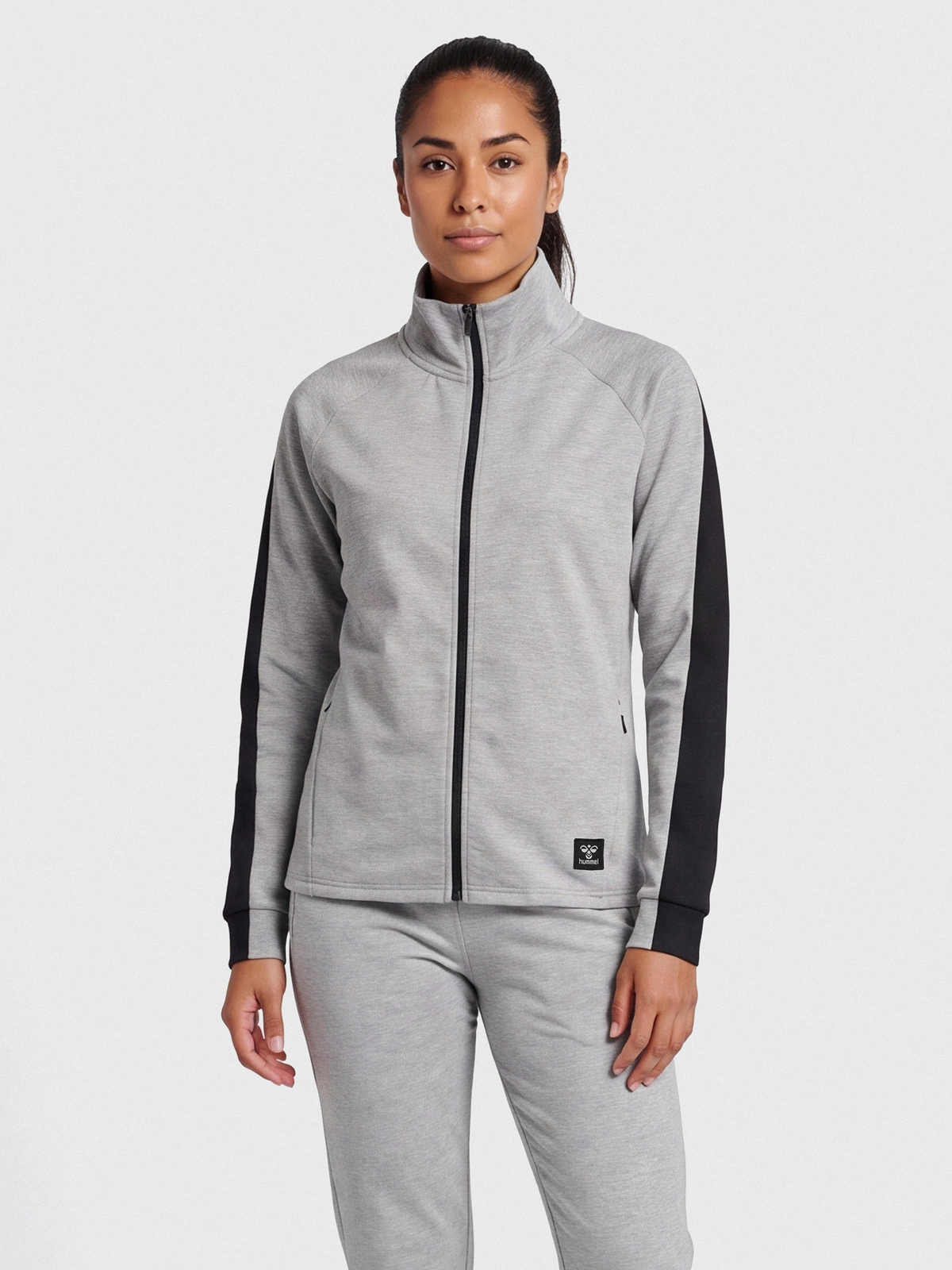 hummel Essi Zip Jacket Grey Melange